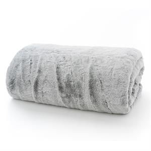 Deyongs Alaska Silver Luxury Faux Fur Throw 150 x 200cm